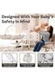 Portable Baby Changing Table with Wheels, 3-Level Adjustable Heights Folding Diaper Changing Station - 5