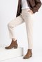 DOVENA Earth-Tone Suede Genuine Leather Elastic-Top Women's Heeled Boots - 2