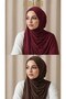 Combed Cotton Shawl Plain Aci Brown - 2