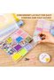 Clear Plastic Bead Organizer Box, with Hinged Lids and Labels, 32 Pcs Small Storage Containers, for - 3