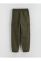 Alita City Lcw Kids Green Elastic Waist Boys' Cargo Jogger Pants - 3