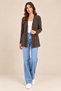 Women's Brown Brushed Inside Viscose Soft-Textured Cardigan - 3
