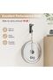 Stainless Steel Non Perforated Self-adhesive Hook Black 4PCS - 2