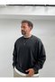 Black Basic Pre-Washed Oversized Sweatshirt TW-7088 - 7