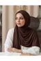 Combed Cotton Shawl Plain Aci Brown