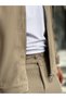 Beige Waistbanded, Corded Fabric Baggy Pants MRK-2859 - 8