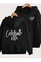 Cardigan - Black Printed Winter Oversized Hooded Zippered Pocketed Cardigan Unisex Clothing
