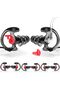 Triple Flanged Earpiece, Comfortable Silicone Earmould Earbud Earplug - Black, Medium, 4 Pair
