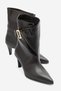 LOXLEY Brown Leather Buckled Women's Heeled Boots