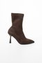 Women's Suede Zip-Up Boots with Stiletto Heels—Elegant and Stylish Design - 3