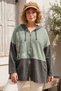 Italian Khaki Hooded Long-Sleeve Zippered Pocket Knit Jacket 75 75 - 3