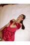 VEGAS BALLOON-SLEEVE SATIN DRESS - 5