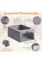 Pack of 6 Clothes Storage Containers with Metal Frame, Foldable Storage Box with Lid, 25 L Stackable - 5