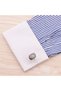 Men Silver Cufflinks stainless steel for Men C038 - 3