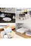 4 Pack Chest Freezer Organizer Bin Deep Freezer Basket Organizers Stackable Wire Storage Baskets Bin - 4