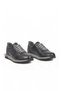 Navy Genuine Leather Lace-Up Men's Casual Sneakers 42172 - 4