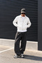 Men's White Polo Collar Zipper Jacket - 3