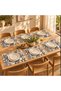 French Pattern 6-Piece Black-and-White Placemat - 3