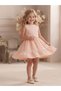 Girls' Knit Dress Set with a Pom-Pom Cardigan - 2