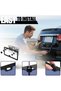 2 Pack Universal Black License Plate Frames, Slim Aluminum Holder with Anti Rust Finish, Includes Sc - 2