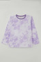 Girls' Pajama Set with Batik Print, Elasticated Hem and Cuffs, Ages 4–8, Lilac - 2