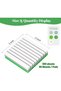 3x3 Inch Translucent Lined Sticky Notes 300 Sheets, Clear Repositionable Self-Adhesive Memo Pad, Gre - 2