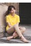 TWO MT SHOP QUALITY LCW Kids Yellow Polo Collar Girls' Piqué T-Shirt - 2
