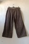 Italian Brown Elasticated Hem Wide-Leg Corduroy Oversized Woven Pants 102 68 - 3