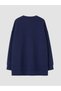 Two Mt Shop Quality Navy Blue Diver Fabric Plain Comfortable & Relaxing Women's Sweatshirt Tunic - 6