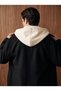 MEN'S WINTER COAT WITH REMOVABLE HOOD AND MELTON COAT TRIM - 6