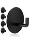 4PCS Heavy Duty Wall Mounted Adhesive Hooks, Waterproof and Rustproof, Suitable for Home, Office, Ba