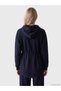 TWO MT SHOP QUALITY Natuvera Navy Blue Interlock Plain Comfort & Relax Women's Zipper Sweatshirt - 4