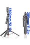 Auto Pop-Up Selfie Stick Tripod with Bluetooth Remote, 360° Rotatable Phone Holder, Extendable Folda - 4