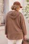Italian Beige Hooded Long-Sleeve Zippered Pocket Knit Jacket 75 75 - 8