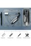 8 Pieces Maths Set Geometry Set, Ruler Set School Supplies Drawing Compass Protractor Set with Shatt - 7