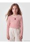 LCW Kids Red Checkered Slim-Fit Long-Sleeve Girls' T-Shirt, Featuring the ALITA CITY Touch - 2