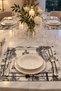 French Pattern 6-Piece Black-and-White Placemat - 2
