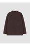 TWO MT SHOP QUALITY LCW Modest Brown Brioche Knit Plain Loose & Oversized Women's Zipper Sweatshirt - 6