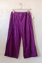 Italian Burgundy Elasticated Hem Wide-Leg Corduroy Oversized Woven Pants 102 68 - 2