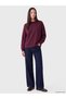 TWO MT SHOP QUALITY LCW EVERYDAY Plum Oversized Soft-Touch Women's Sweatshirt - 2