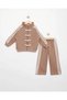 3-Strand Boys' and Girls' Outfit with Japanese Button Detail and a Zip Detail