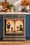 Spooky Portrait: Digital Print Kitchen Towel Set of 2 with Ghost and Pumpkin Designs, 35x55 cm - 3