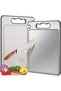 Stainless Steel Cutting Board for Kitchen, Scratch Resistant Mesh Design, Double Sided Chopping Boar