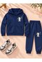 Armikids Unisex Printed Zip Detail Hooded Jacket and Jogger Pants