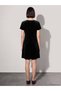 TWO MT SHOP QUALITY LCW Comfort Black Velvet Shift Dress - 3