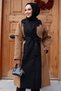 Two-Tone Belted Trench Coat, Camel, HM2983 - 3