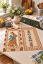 Blue Bow Bunny: Digitally Printed Kitchen Towel Set of 2 with Bow Detail, 35x55 cm - 4