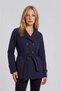 Mock Neck Tied Trench Coat - 2