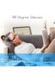 نظارات للقراءة أثناء الاستلقاء - نظارات للقراءة الأفقية وعكسية بزاوية 90 درجة، عدسات منشورية (أسود) - 3