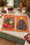 Pomegranate Noel Pomegranate and Christmas Tree Pattern Digitally Printed 2-Piece Kitchen Towel Set, 35x55 cm - 3